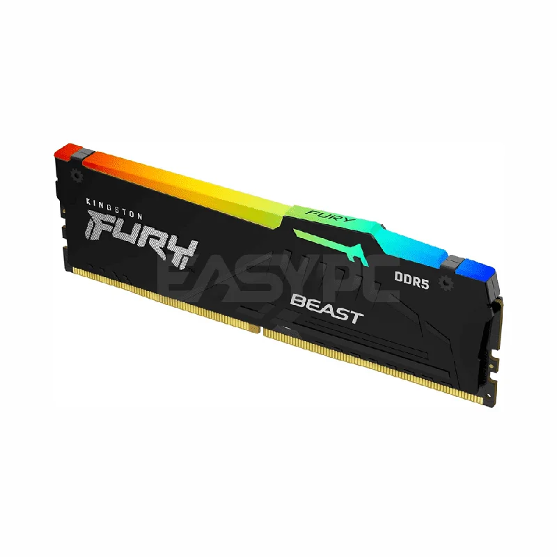 Kingston Fury Beast 32gb KF556C40BBA-32 1x32 5600MT/s Ddr5 CL40 Memory RGB Black Intel XMP