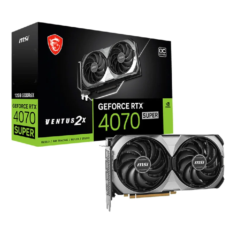 MSI GeForce RTX 4070 SUPER VENTUS 2X OC 12GB GDDR6X Graphics Card