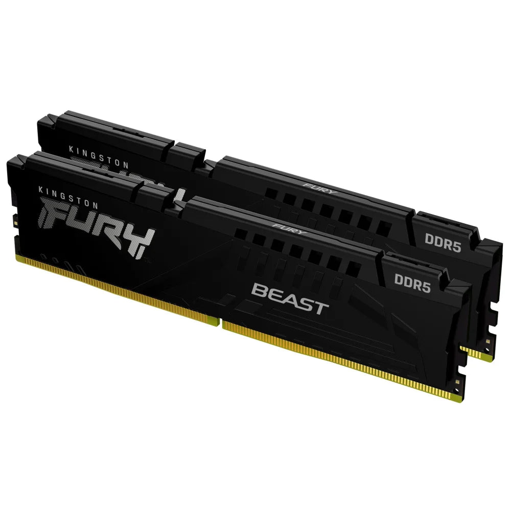 Kingston Technology FURY Beast 64GB 5200MT/s DDR5 CL40 DIMM (Kit of 2) Black