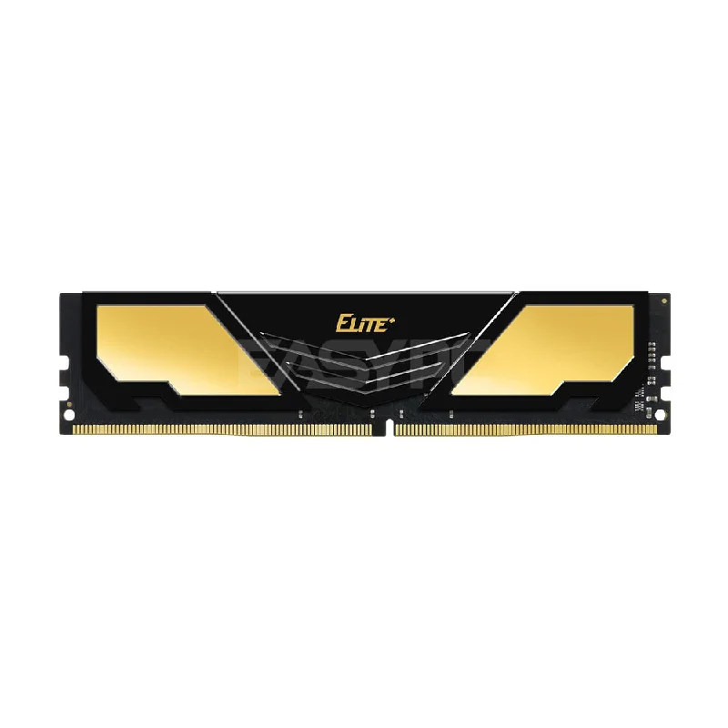 Team Elite Plus 4gb 1x4 Memory 2400mhz Ddr4 Black Gold