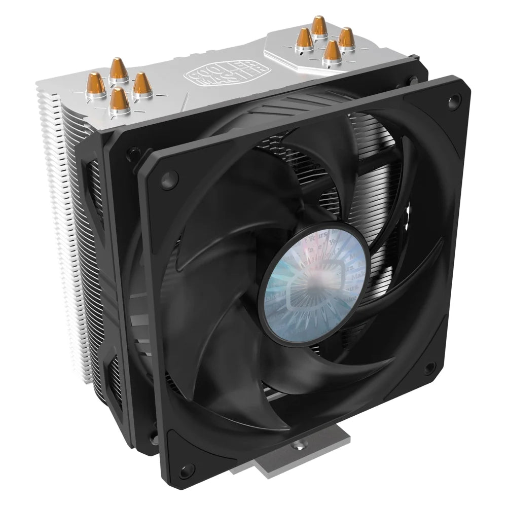 Cooler Master Hyper 212 EVO V2 Fan CPU Cooler, Universal Socket, 120mm PWM SickleFlow Fan, 1800RPM, 4 Heat Pipes, Aluminium Fins, Direct Contact Technology, Intel LGA 1700 Bracket Included