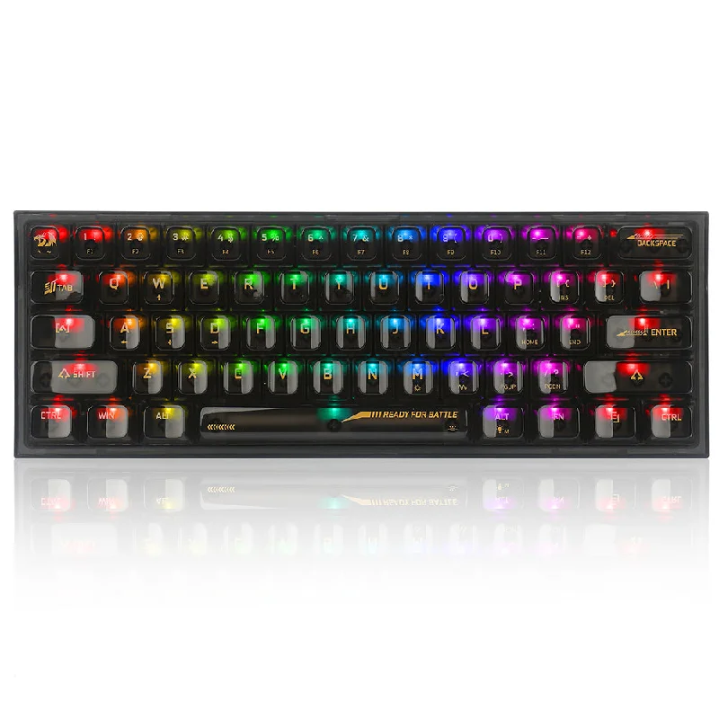 Fizz K617 - 60% Wired Mechanical Keyboard Black Transparent (Translucent Custom  Switch)