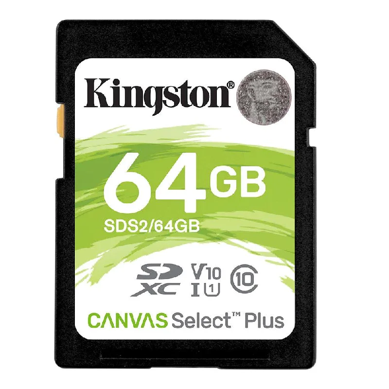 Kingston Canvas Select Plus SDS2 64GB Class 10 SDXC Memory Card