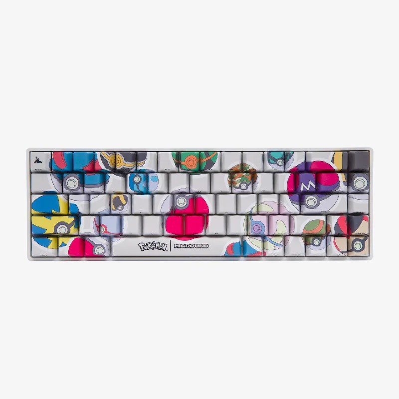 Pokémon + HG Base 65 Keyboard - Poké Ball Sticker