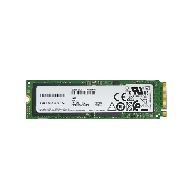 Samsung PM981a 512GB PCIe Gen3 NVMe M.2 SSD