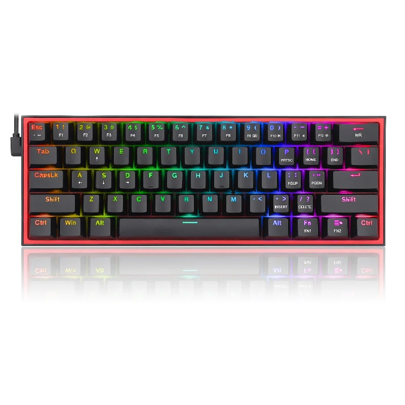 Fizz K617 -  60% Wired Mechanical Keyboard Black (Red Switches)