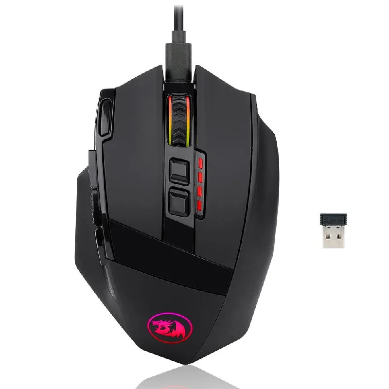 Redragon Sniper Pro M801 Rechargeable Wireless & Wired RGB Gaming Mouse 16000Dpi