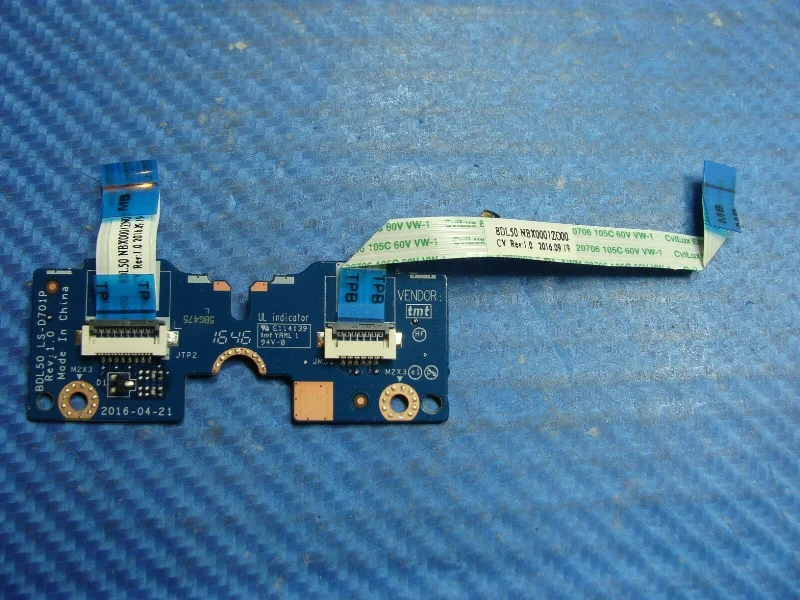 HP 15.6" 15-ay065ns Genuine Laptop TouchPad Mouse Button Board w/Cable LS-D701P