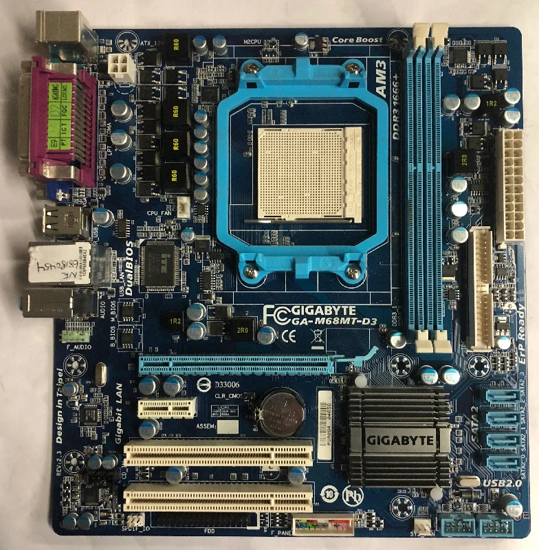 Gigabyte GA-M68MT-D3 Desktop Micro ATX Motherboard