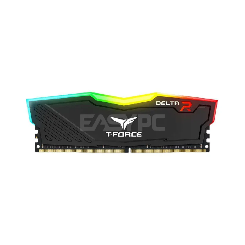 Team Elite TForce Delta 8gb 1x8 Memory 2400mhz Ddr4 RGB Black