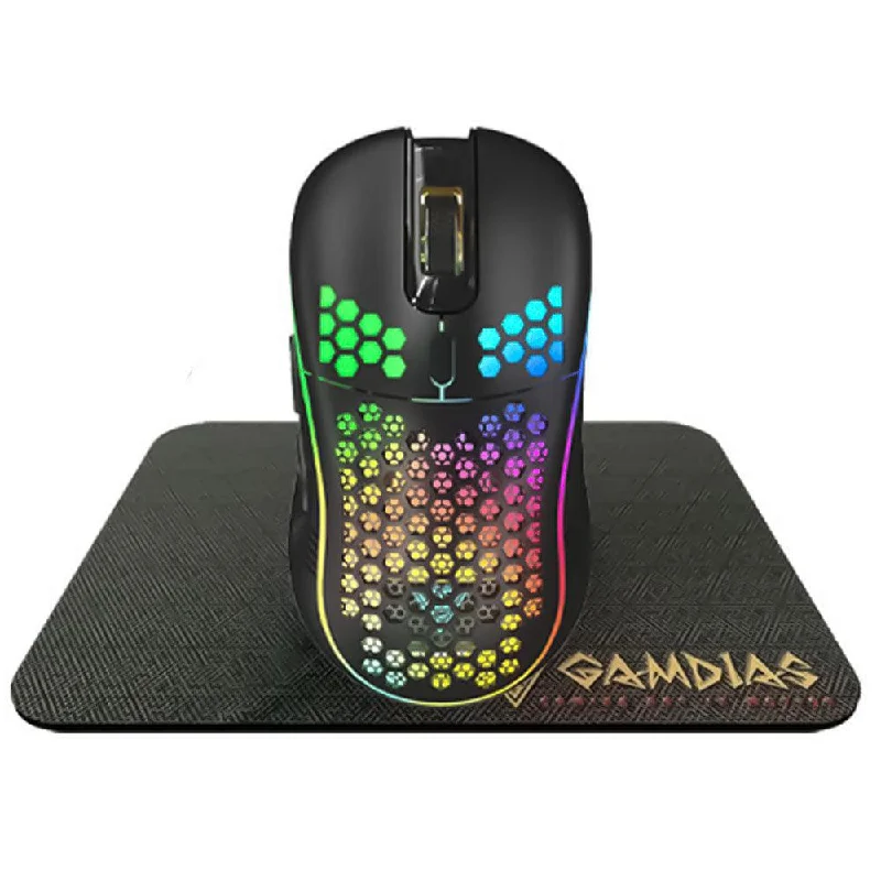 Gamdias Zeus M4 Wired RGB Gaming Mouse 12800Dpi + NYX E1 Mouse Pad