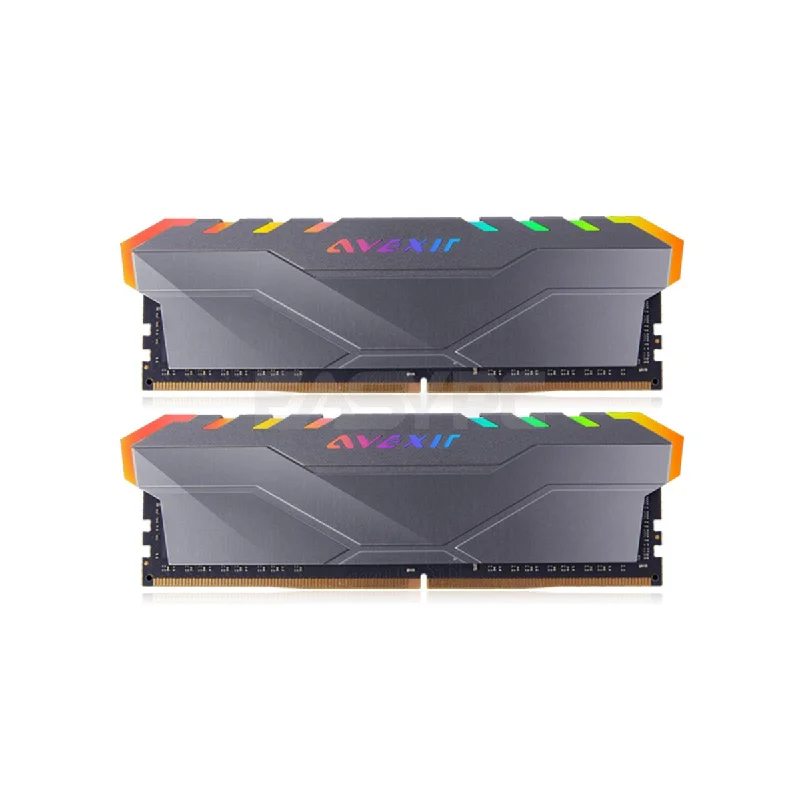 Avexir Core 2 16gb 2x8 3200mhz Ddr4 2c2a RGB Memory Titanium