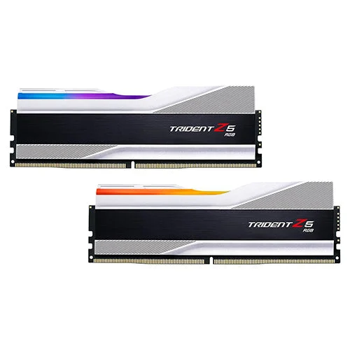 G.Skill Trident Z5 RGB 32GB 16G*2 DDR5 6000MHz Silver Desktop Memory F5-6000J4040F16GX2-TZ5RS