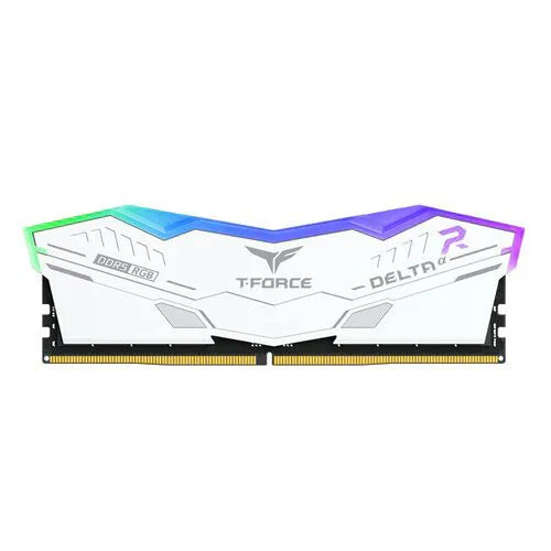 T-Force DELTA a 32GB WHite RGB 6000MTs Desktop Memory FF8D532G6000HC38ADC01