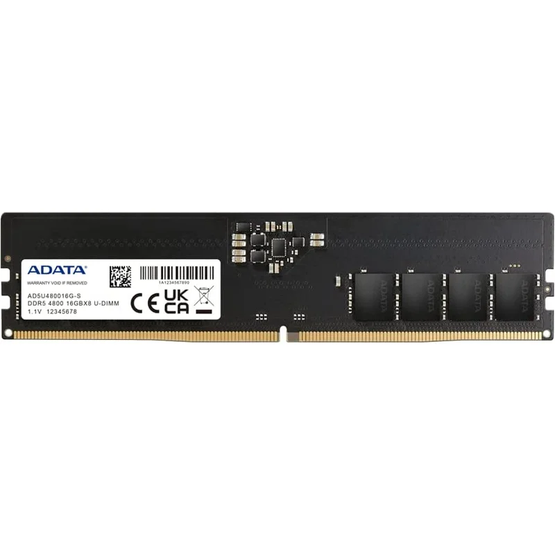 ADATA Premier, 16GB, DDR5, 4800MHz (PC5-38400), CL40, 1.1V, DIMM Memory