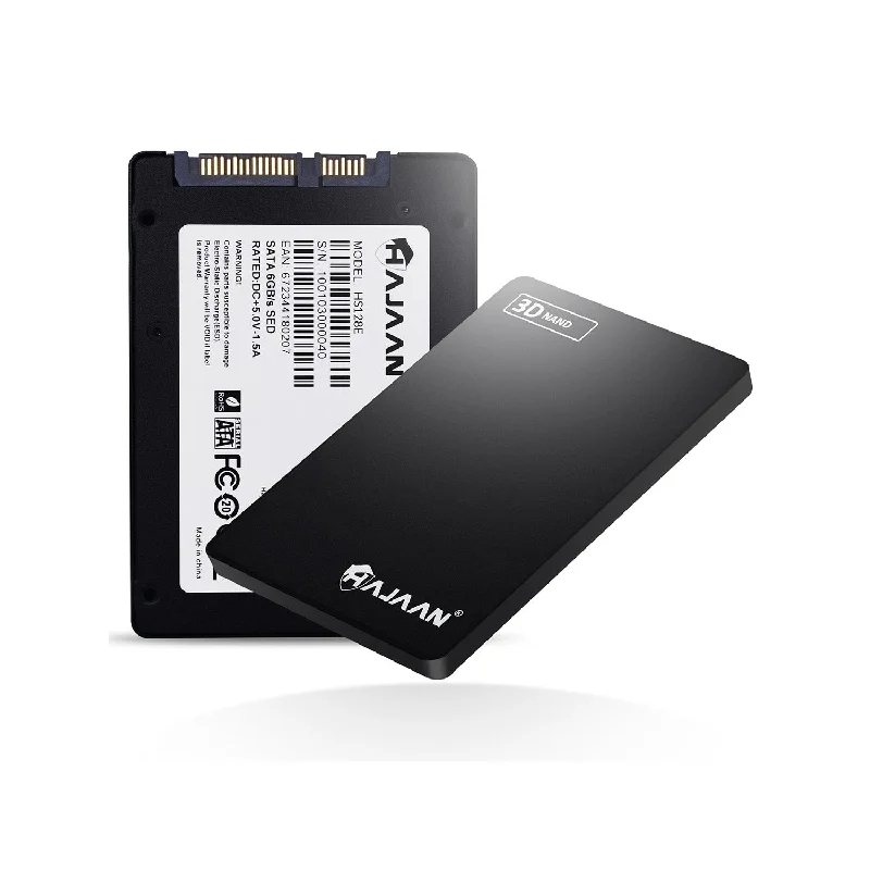 HAJAAN 128GB Internal PC SSD- SATA III 6 Gb/s, 3D NAND TLC, 2.5”, Up to 530MB/s, Internal Solid State Drive for Laptop Tablet PC Desktop-1 Year Warranty