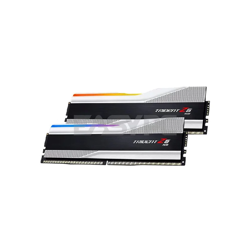 G.SKILL Trident Z5 32GB 2x16 F5-5600J3636C16GX2-TZ5RS 5600mHz DDR5 RGB Memory Silver Intel XMP