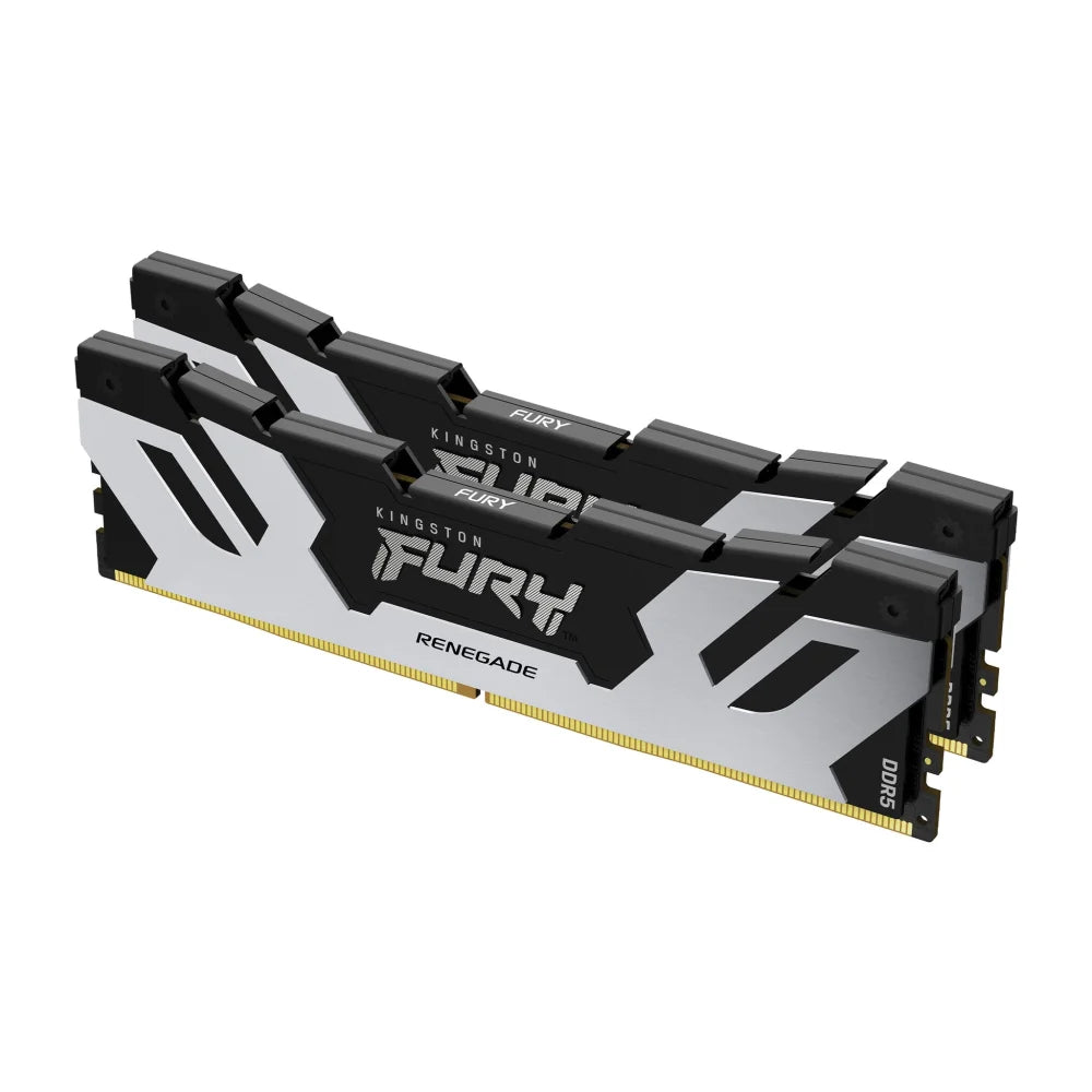 Kingston Technology FURY 64GB 6400MT/s DDR5 CL32 DIMM (Kit of 2) Renegade Silver XMP