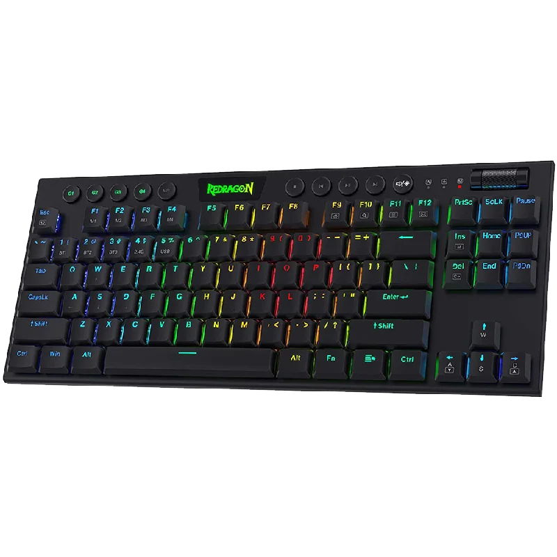 Horus K621 PRO Tkl Wired+2.4G+BT Mechanical Keyboard Black (Red Switch)