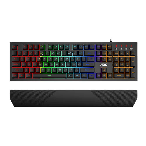 AOC GK200 RAINBOW LED BACKLIT GAMING KEYBOARD