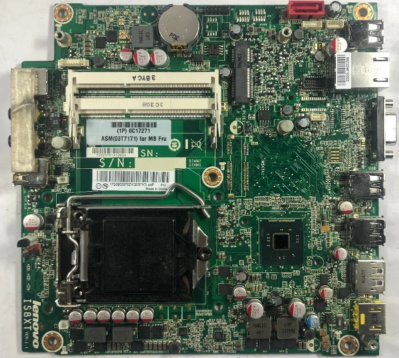 Lenovo ThinkCentre M73 SFF Desktop IS8XT Motherboard- 03T7171