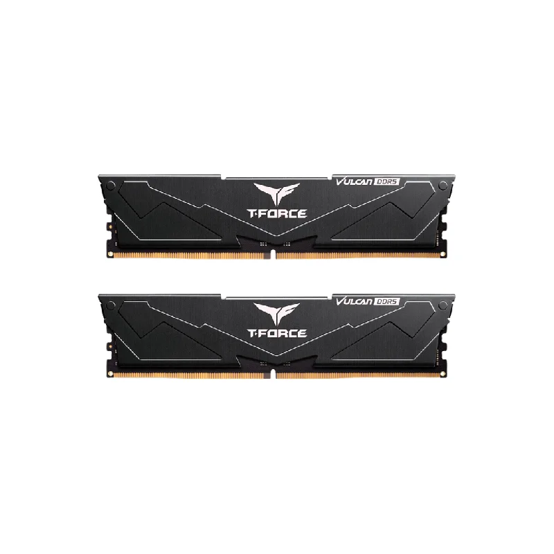 T-Force Vulcan 16GB 2x8G Black DDR5 5200MT/s Desktop Memory FLBD516G5200HC40CDC01