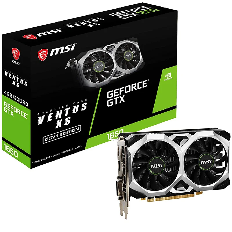 MSI GeForce GTX 1650 VENTUS XS OCV1 4GB GDDR5 Graphics Card