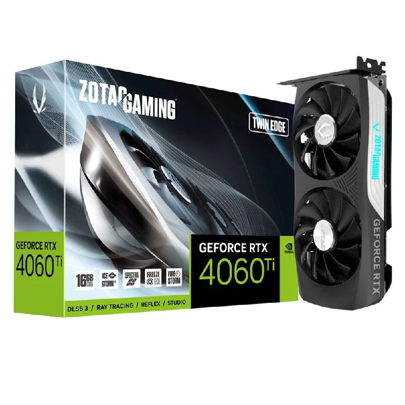 Zotac Gaming GeForce RTX 4060 Ti Twin Edge 16GB GDDR6 Graphics Card