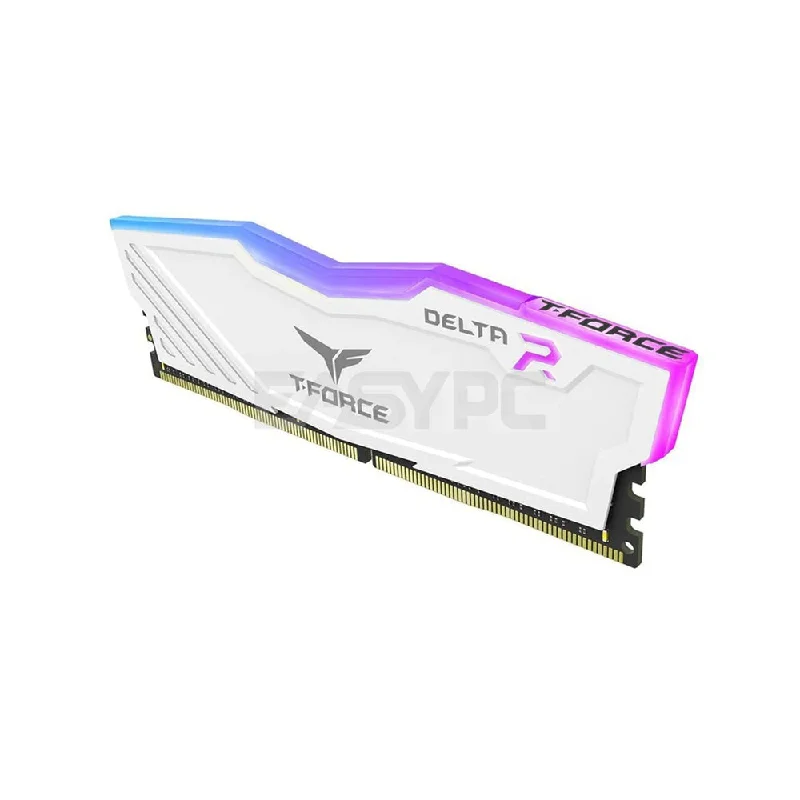 Team Elite TForce Delta 16gb 1x16 3200mhz Ddr4 RGB Memory White