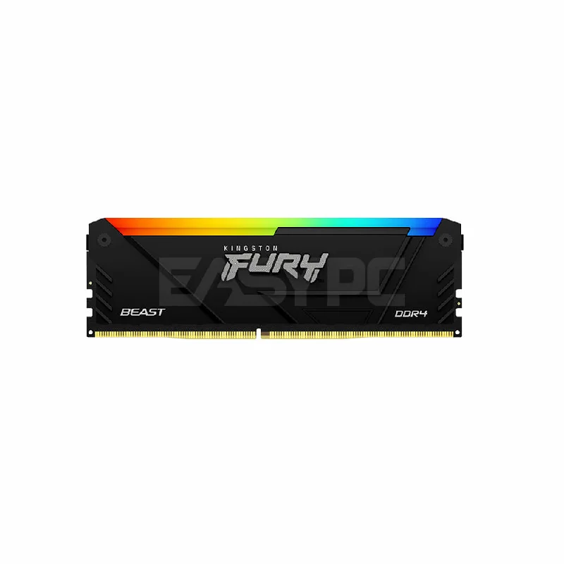 Kingston Fury Beast KF436C18BB2A/16 16gb 1x16 3600MT/s Ddr4 Memory RGB Black