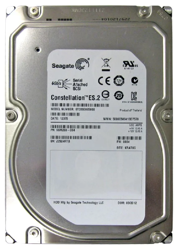 9SM260-004 Seagate 3TB 7200RPM SAS Hard Drive