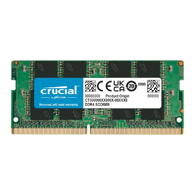 Crucial 16GB DDR4 3200 MHz SO-DIMM Single Ranked Notebook Memory - Tray