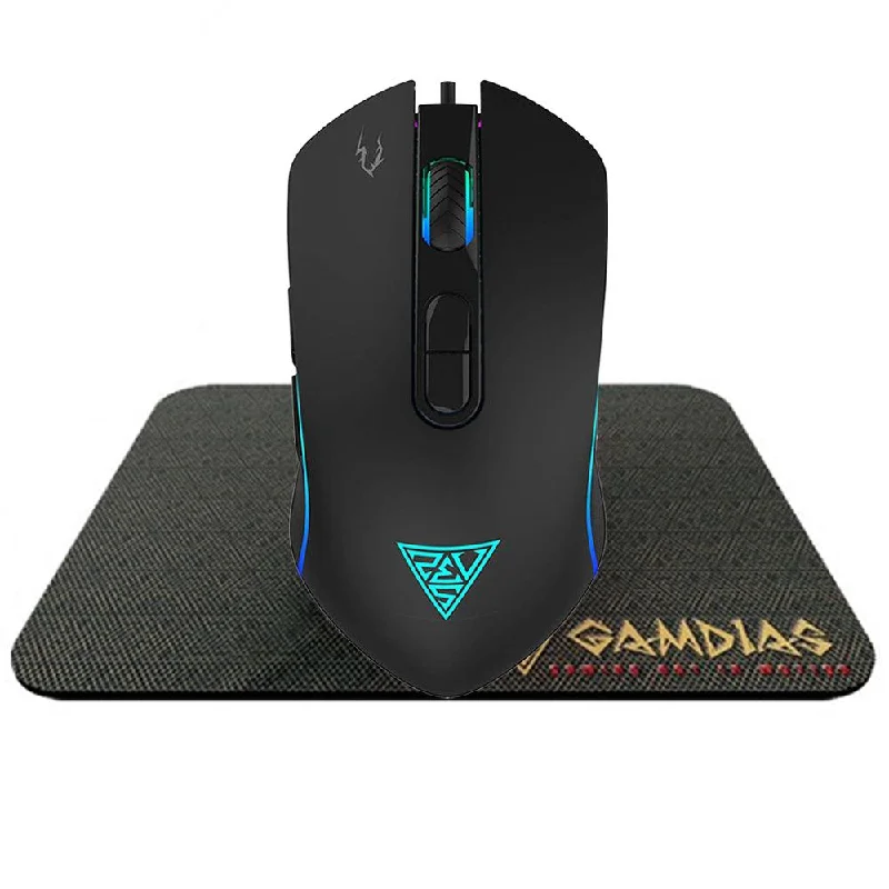 Gamdias Zeus E3 Wired RGB Gaming Mouse 3600Dpi + NYX E1 Mouse Pad