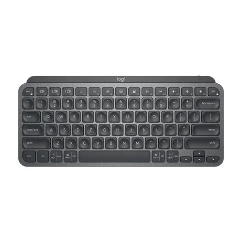 Logitech MX Keys Mini Illuminated Wireless Bluetooth Keyboard, USB-C, PC/Mac/Laptop Windows/Linux/IOS/Android Metal Build GRAPHITE 920-010505