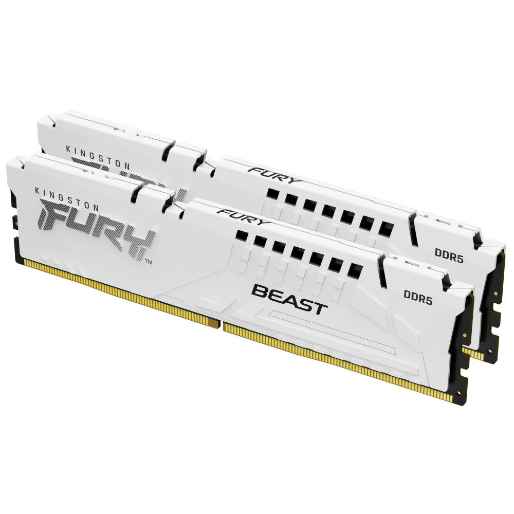 Kingston Technology FURY Beast 32GB 5600MT/s DDR5 CL36 DIMM (Kit of 2) White EXPO