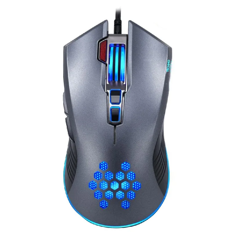 Techno Zone V-5 Wired Rainbow Gaming Mouse 12800Dpi