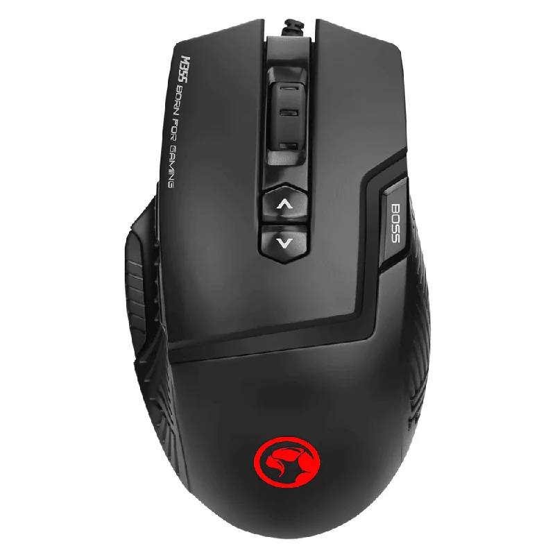 Marvo Scorpion M355 Wired Rainbow Gaming Mouse with Thumb Rest 7200Dpi